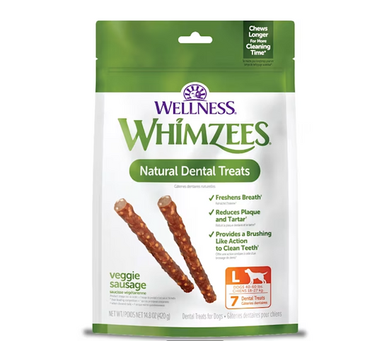 Whimzees™ Veggie Sausage 14.8 oz Dental Chew for Dogs