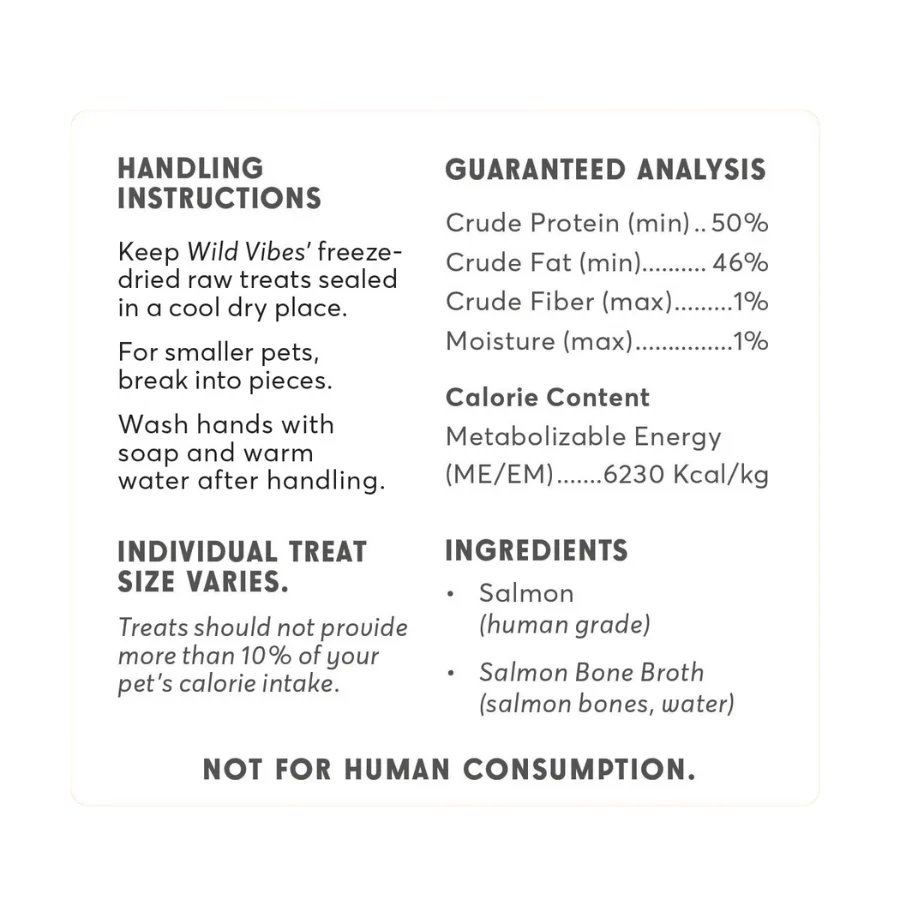 Wild Vibes Salmon & Bone Broth Treats 75g