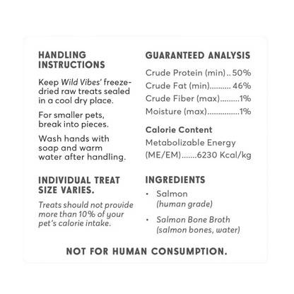 Wild Vibes Salmon & Bone Broth Treats 75g