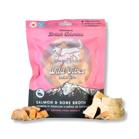 Wild Vibes Salmon & Bone Broth Treats 75g